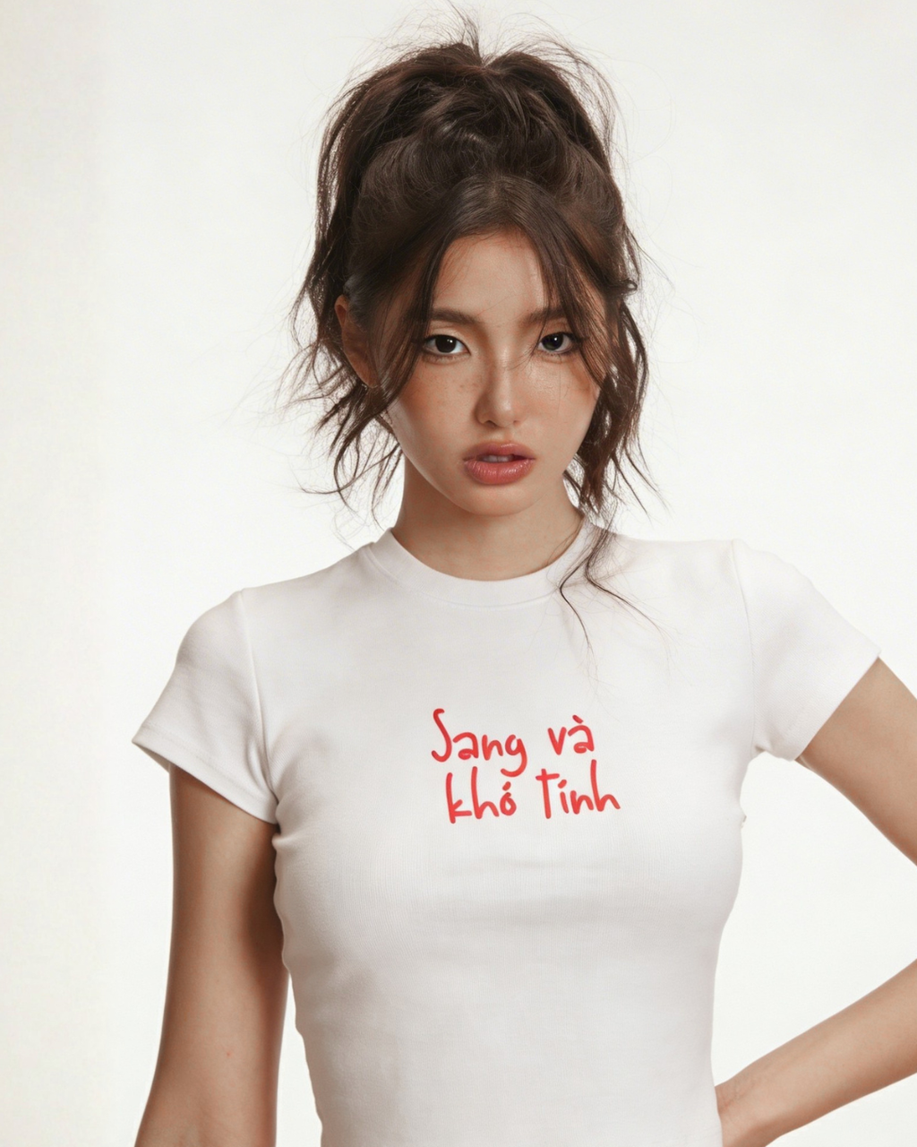 Baby tee - Sang và khó tính - basic